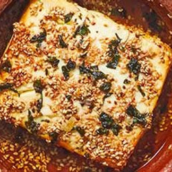 Baked Feta With Sesame &amp; Honey