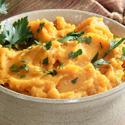 Miso Butter Mashed Sweet Potatoes
