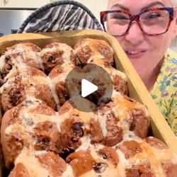 Chocolate Hot Cross Buns