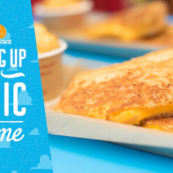 Grilled Three-cheese Sandwich From Woody's Lunch Box