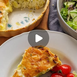 Potato, Leek &amp; Three Cheese Pie