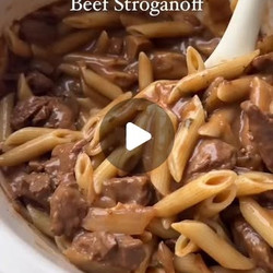 Slowcooker Beef Stroganoff