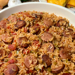 One Pot Cajun Smoked Sausage And Rice