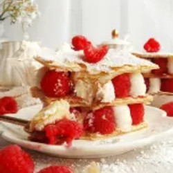Vegan Raspberry Mille Feuille