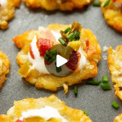 Loaded Smashed Tater Tots apps snacks
