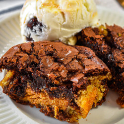 Peanut Butter Stuffed Brookies