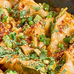 One Pan Dumpling Dinner