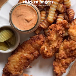 Crispy Chicken Fingers With Cane’s Sauce
