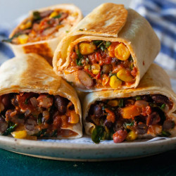 Bean And Vegetable Burritos