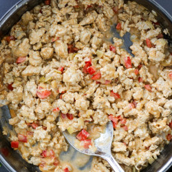 Southwest Ground Chicken Skillet