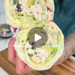 High-protein Chicken Salad Rice Paper Wraps
