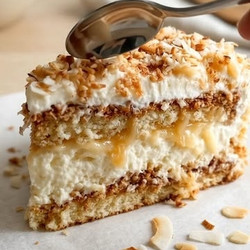 White German Chocolate Cake With Cheesecake Center