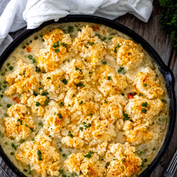 Cheddar Bay Biscuit Chicken Pot Pie
