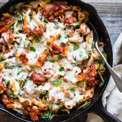 Chicken Sausage And Pasta Skillet