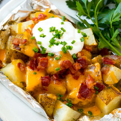 Grilled Potatoes In Foil