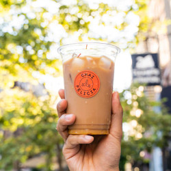 Iced Saffron Oatmilk Chai