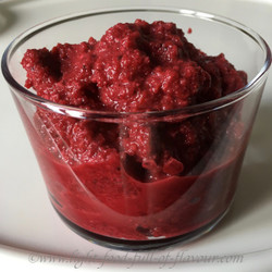 Beetroot And Walnut Dip With Pomegranate Molasses