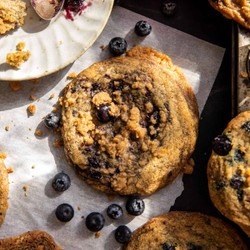 Giant Double Blueberry Muffin Cookies