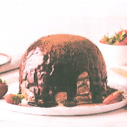 Chocolate-bar ice-cream bombe