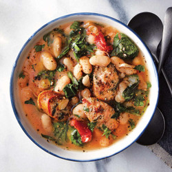 Slow-cooker White Bean, Spinach &amp; Sausage Stew