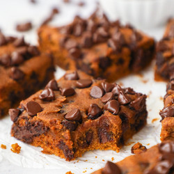 Pumpkin Chocolate Chip Blondies (gluten Free)