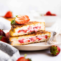 Strawberry Cream Cheese Stuffed French Toast