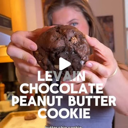 Levain-style Chocolate Peanut Butter Cookies