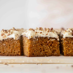 Greek Yogurt Carrot Cake Sheet Cake
