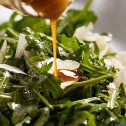 Rocket Salad With Balsamic Dressing And Shaved Parmesan