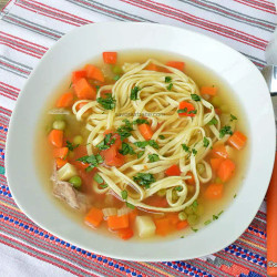Borș De Curcan Cu Tăieței Și Multe Legume - Rețeta Sănătoasă, Dietetică