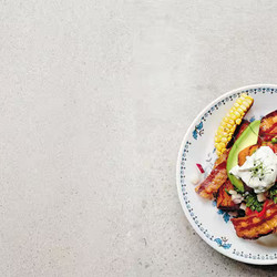 Sweetcorn French Toast With Pancetta And Avocado