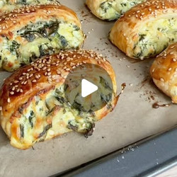 Spinach And Feta Puff Pastry Rolls