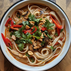 Thai Peanut Noodle Soup