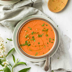 Creamy Roasted Tomato Soup For Two