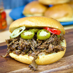Gochujang-braised Pulled Beef Sandwiches