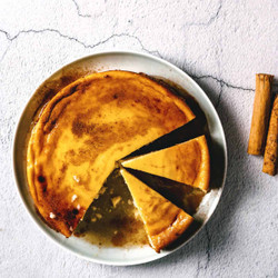 Melopita - Crustless Greek Honey &amp; Cheese Pie