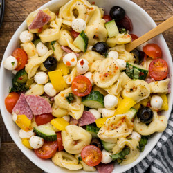 Mediterranean Tortellini Caprese Salad (costco Copycat)