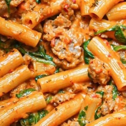 Creamy Sausage Rigatoni