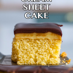 Boston Cream Sheet Cake