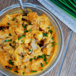 "cheesy" Cheeseless Cauliflower