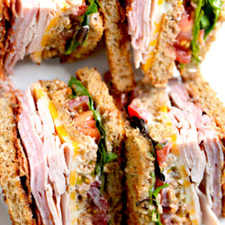 Club Sandwich (turkey, Ham, Bacon)