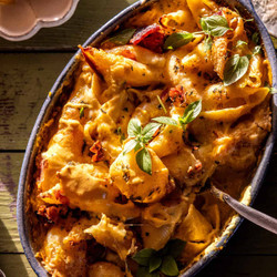 Mix And Bake Pumpkin Gouda Shells