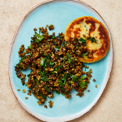 Haggis Kheema And Tattie Rotis
