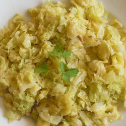 Easy Savoy Cabbage sides vego