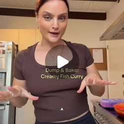 Dump &amp; Bake Creamy Fish Curry