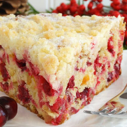 Christmas Cranberry Buckle