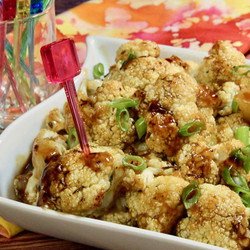 Roasted Honey Garlic Cauliflower