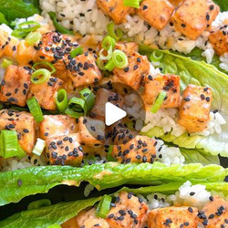 Bang Bang Tofu Lettuce Wraps