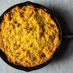 Wintry Corn Bread Pudding