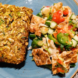Leek And Walnut Eggeh (baked Omelette)